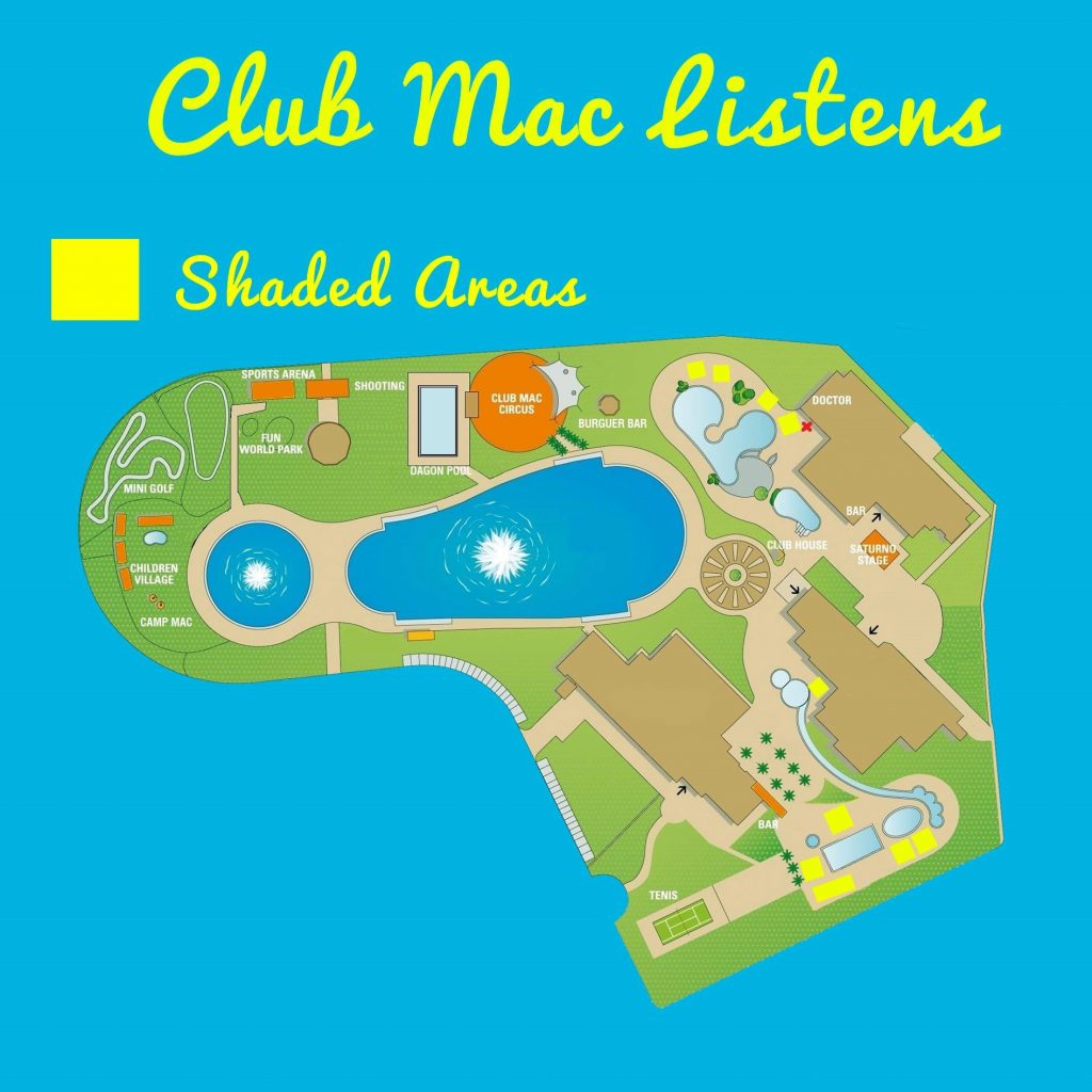 Club Mac map